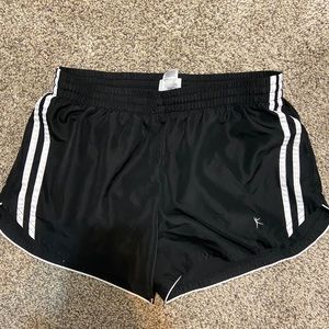 Black athletic shorts